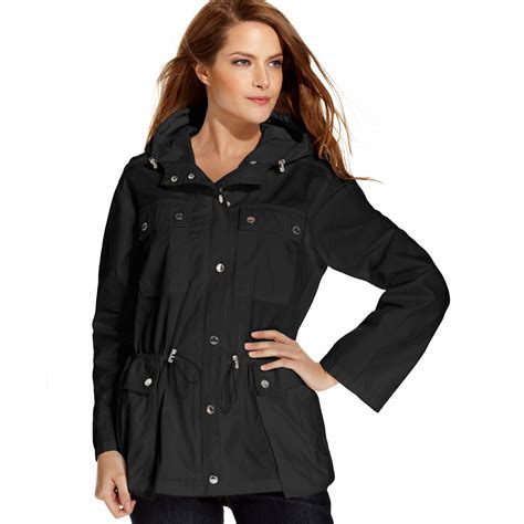 womens michael kors parka|michael kors anorak rain jacket.